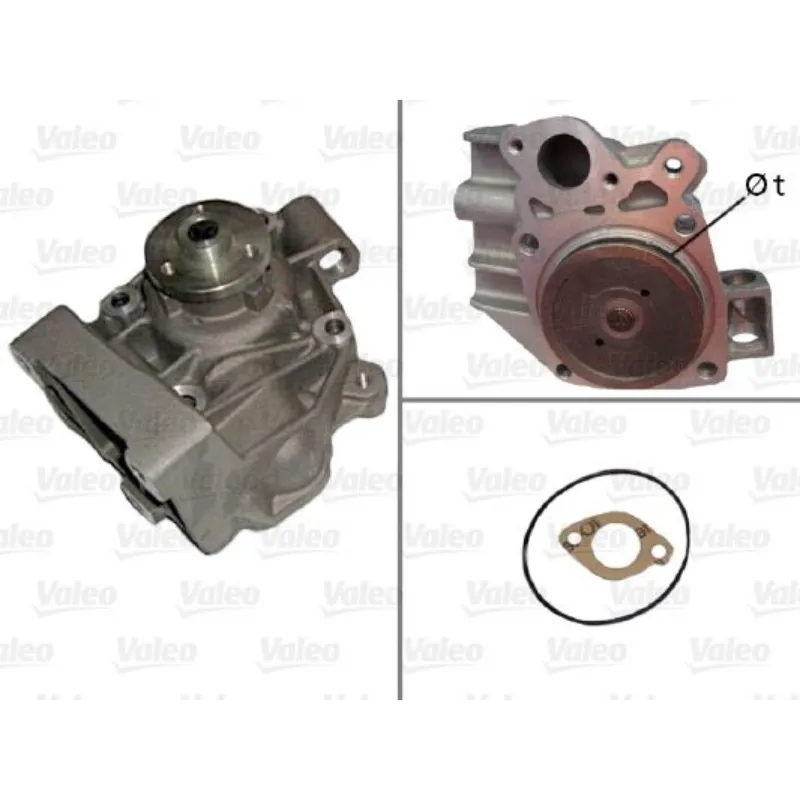 Valeo 506698 Koeling Van De Motor - Met Riempoelie, Pakking En Zonder Deksel