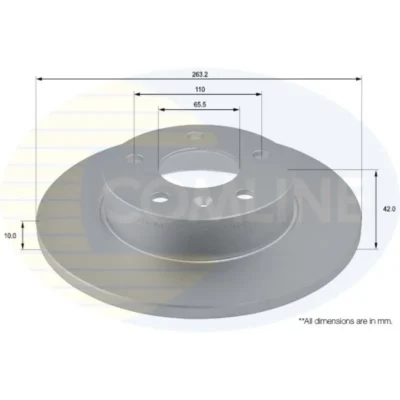 Discos de freno Comline ADC1121